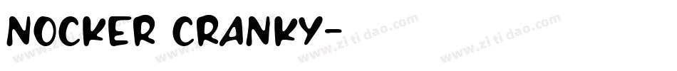 Nocker Cranky字体转换